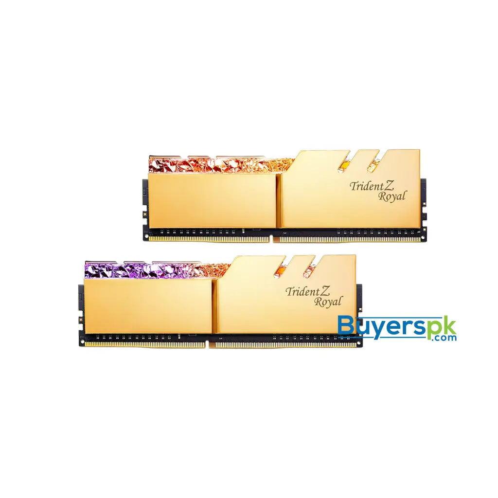 G.skill Trident Z Royal 16gb (2x8gb) Ddr4 3600mhz Memory (gold) - RAM Price in Pakistan G.skill Trident Z Royal 16gb (2x8gb) Ddr4 3600mhz Memory (gold) - RAM Price in Pakistan